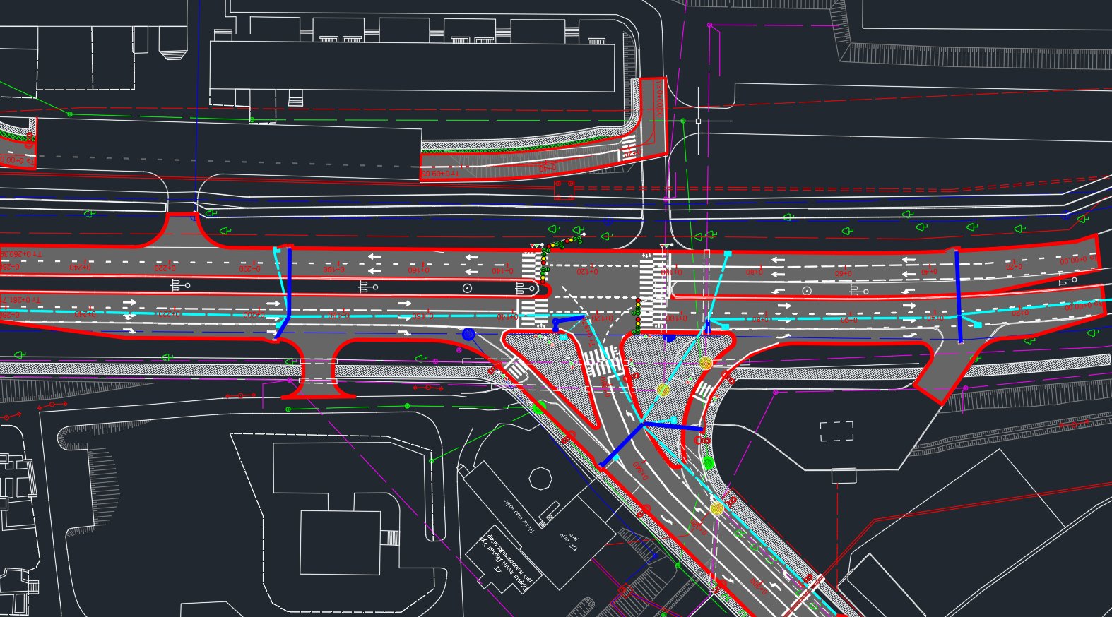 road drawing (blueprint)